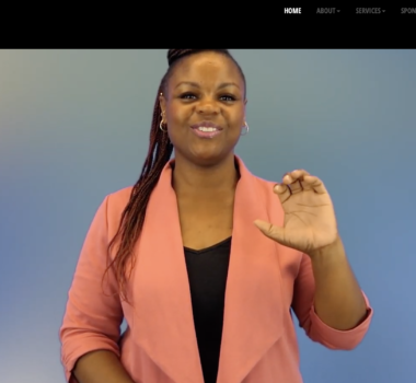 image of deaf-reach website front page